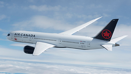 Register with Air Canada for Corporate Orders